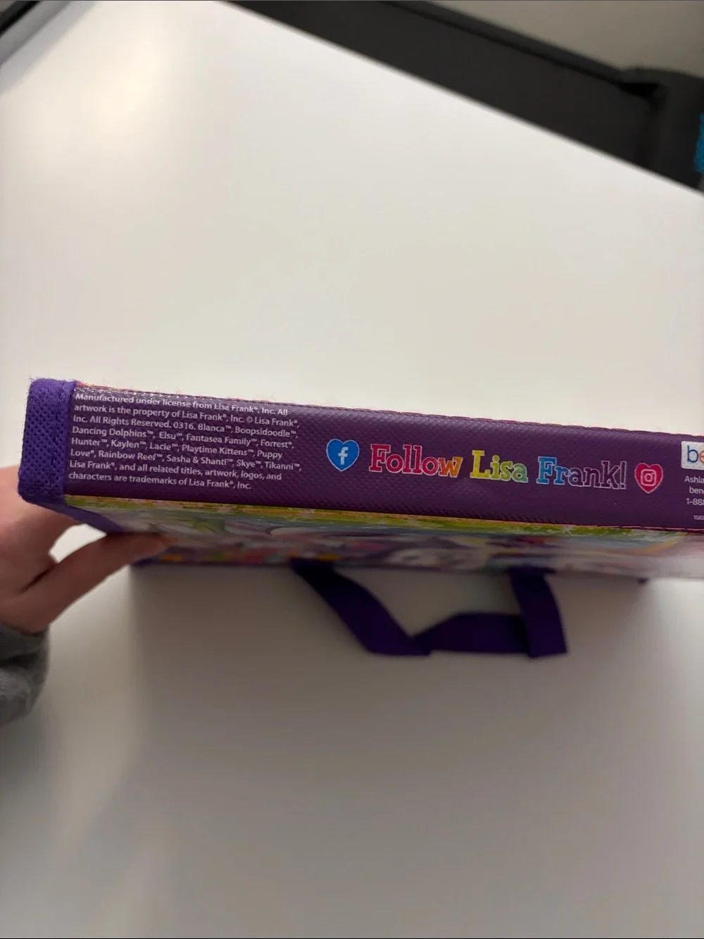 Lisa Frank Tikanni Bears & Dolphins Trifold Portfolio Storage Art Case Binder